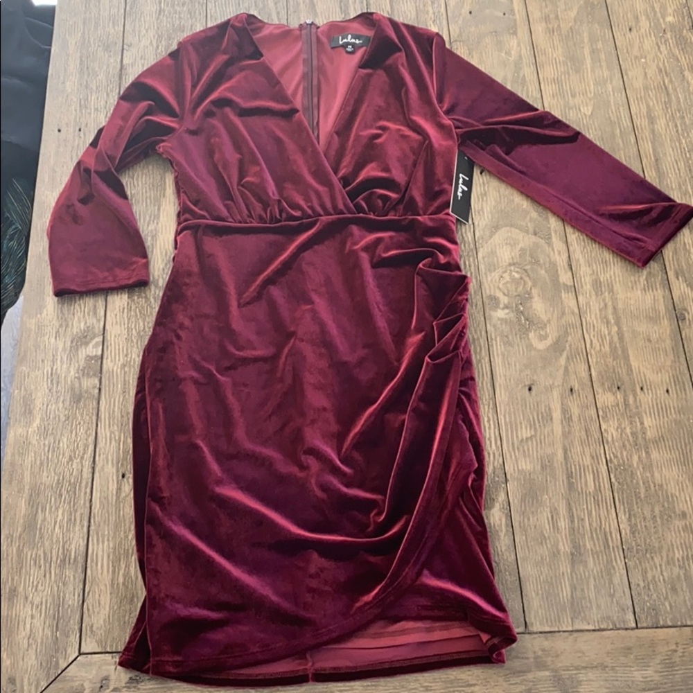 Velvet mini dress